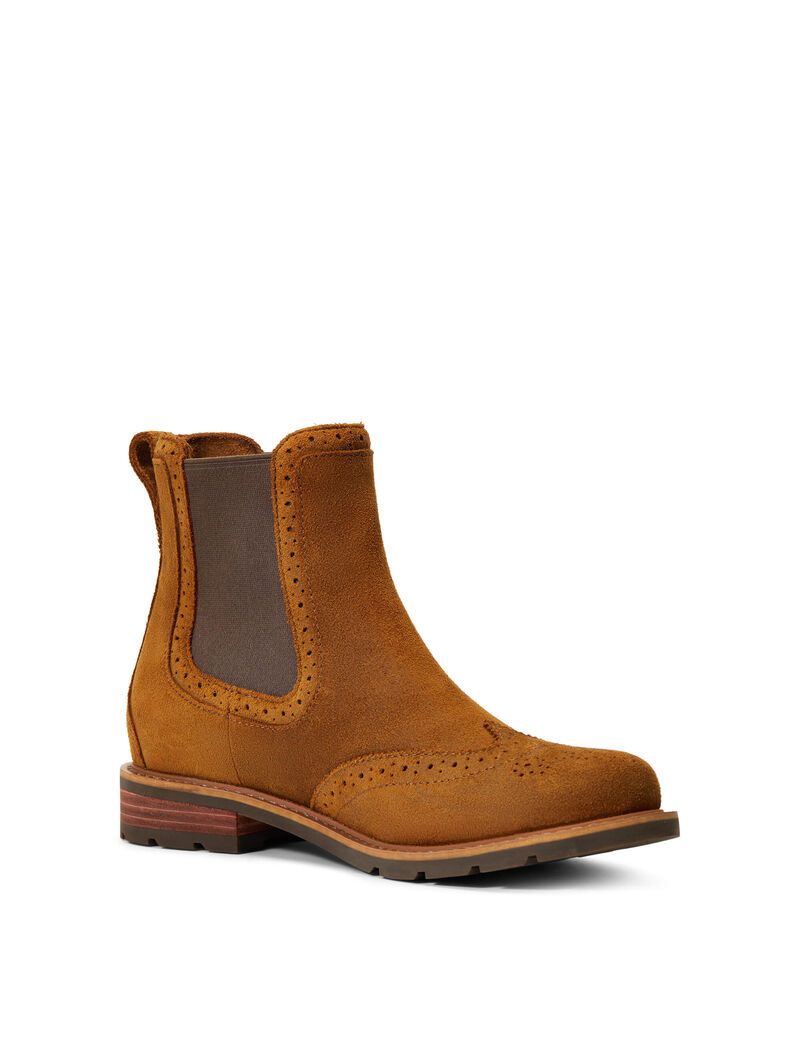 Bottes Imperméables Ariat Wexford Brogue Imperméables Orange Femme | JAU-70593576