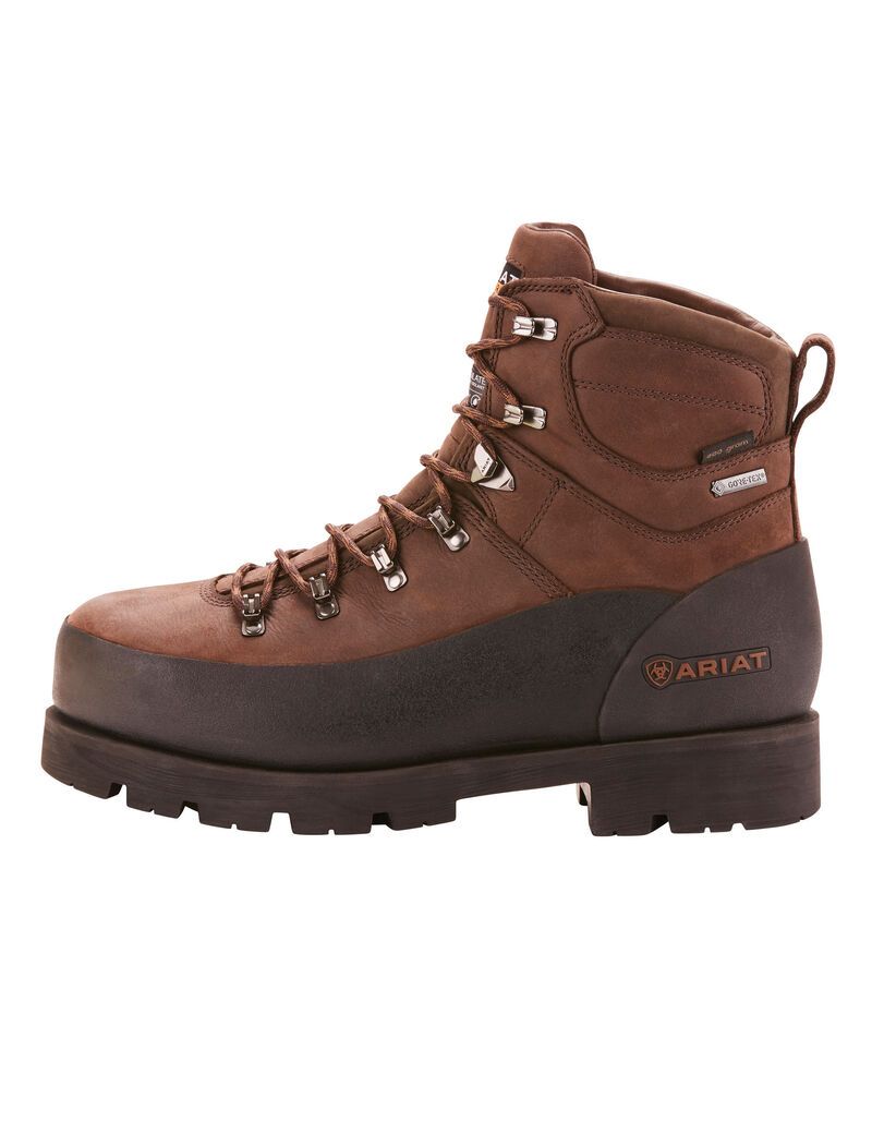 Bottes Imperméables Ariat Linesman Ridge 6' GORE-TEX 400g Composite Embout Travail Marron Homme | TUH-01668353