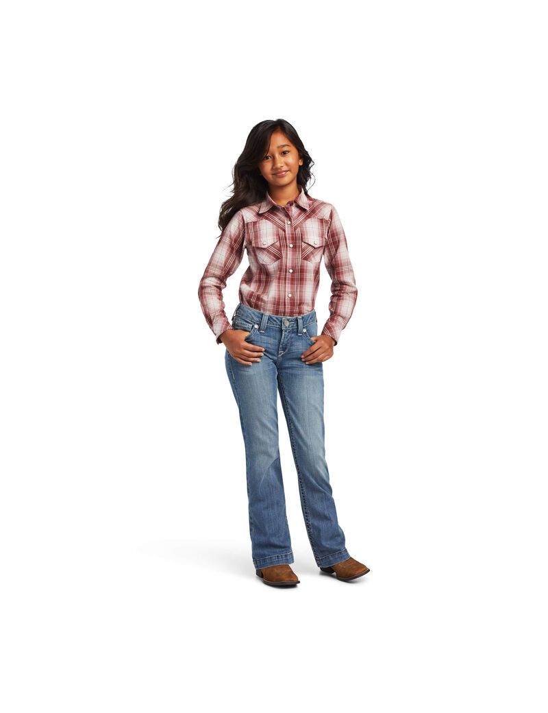 Chemises De Costume Ariat REAL Plaid Multicolore Enfant | VZG-01946117