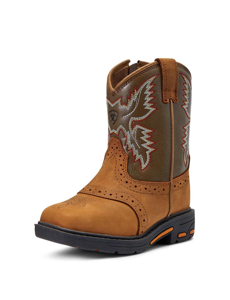 Bottes Western Ariat Stompers Durango Marron Enfant | BNK-65536744