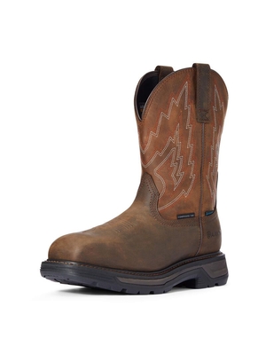 Bottes Imperméables Ariat Big Rig Composite Embout Travail Marron Foncé Homme | NJI-84921634