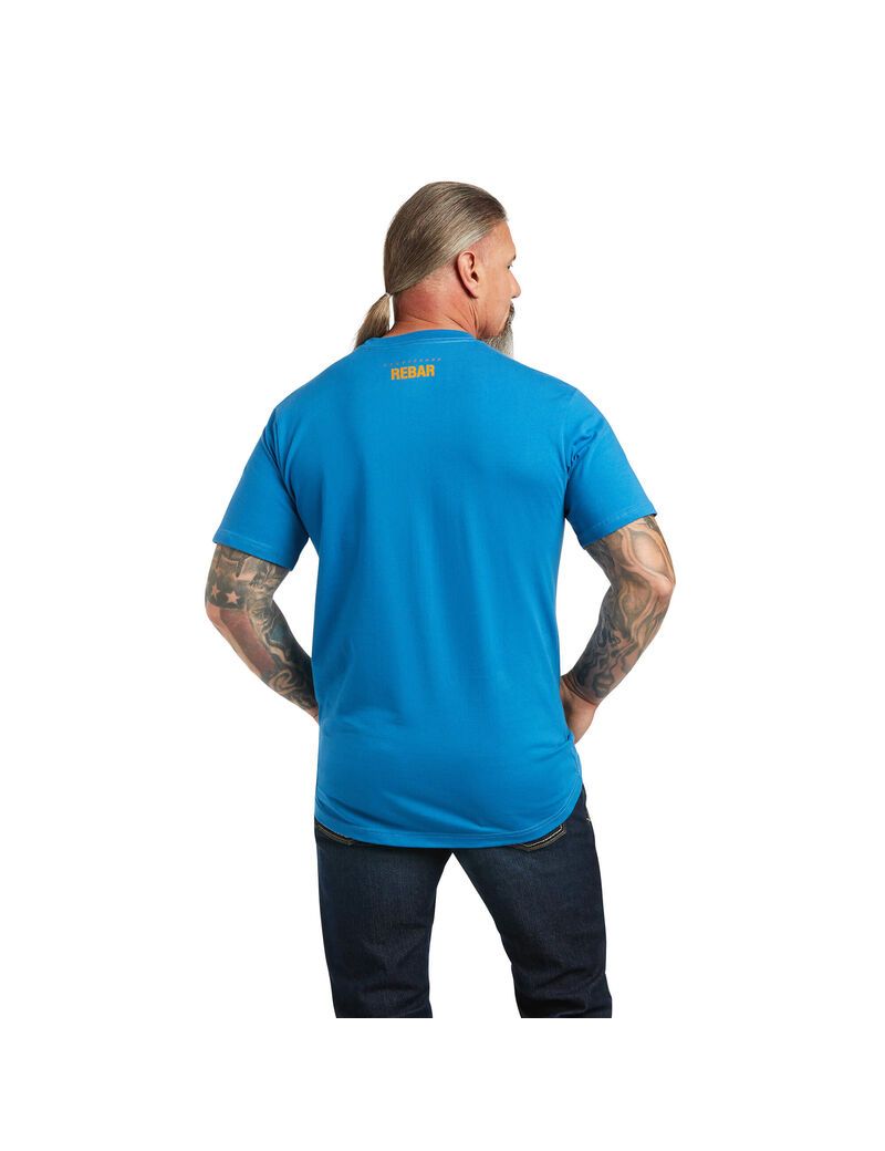 Vêtements De Travail Ariat Rebar Coton Strong Block Multicolore Homme | FIH-80620954