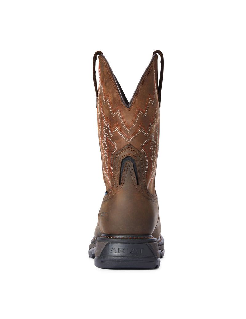 Bottes Imperméables Ariat Big Rig Composite Embout Travail Marron Foncé Homme | NJI-84921634