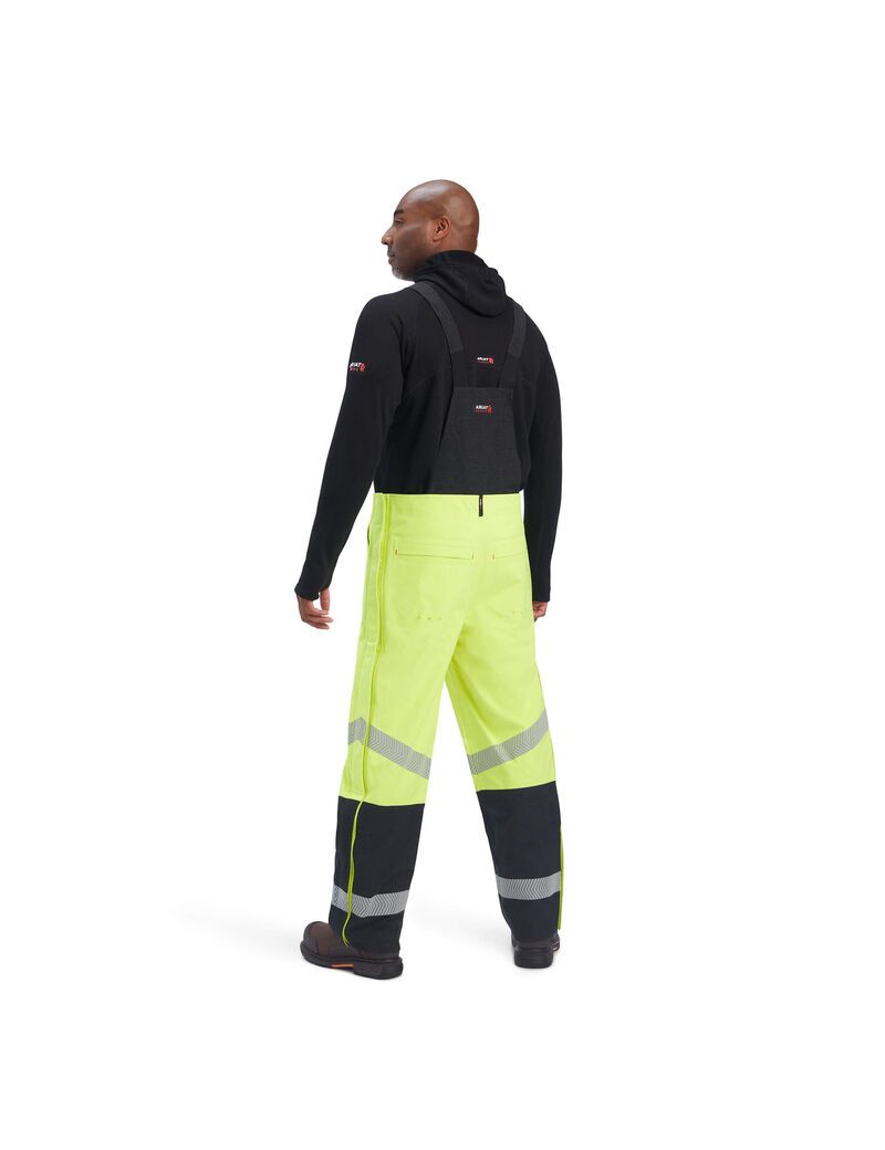 Pantalon Bib Ariat FR Hi-Vis Imperméables Jaune Homme | OZA-61481823