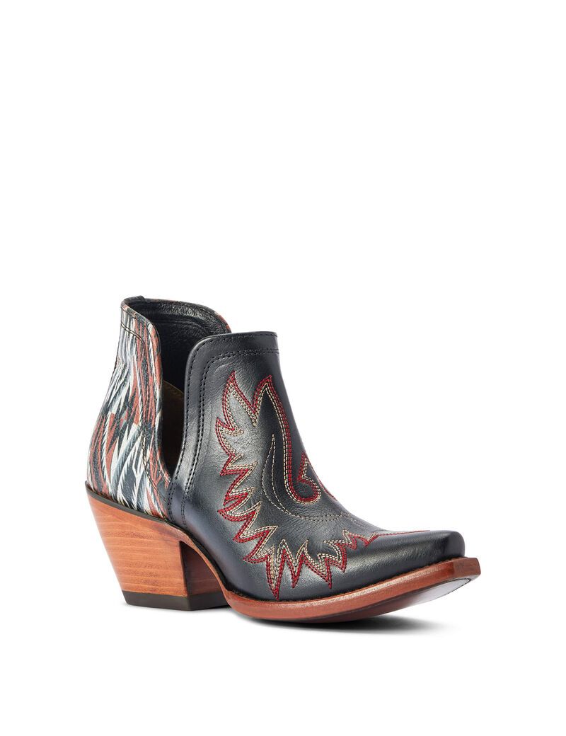 Bottines Ariat Dixon Chimayo Western Noir Femme | VBQ-08055769