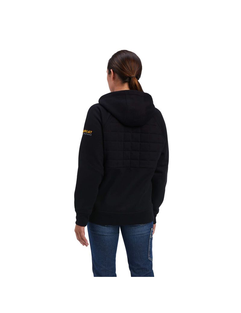 Vêtements De Travail Ariat Rebar Regulator Full Zip Hoodie Noir Femme | PAF-46217803