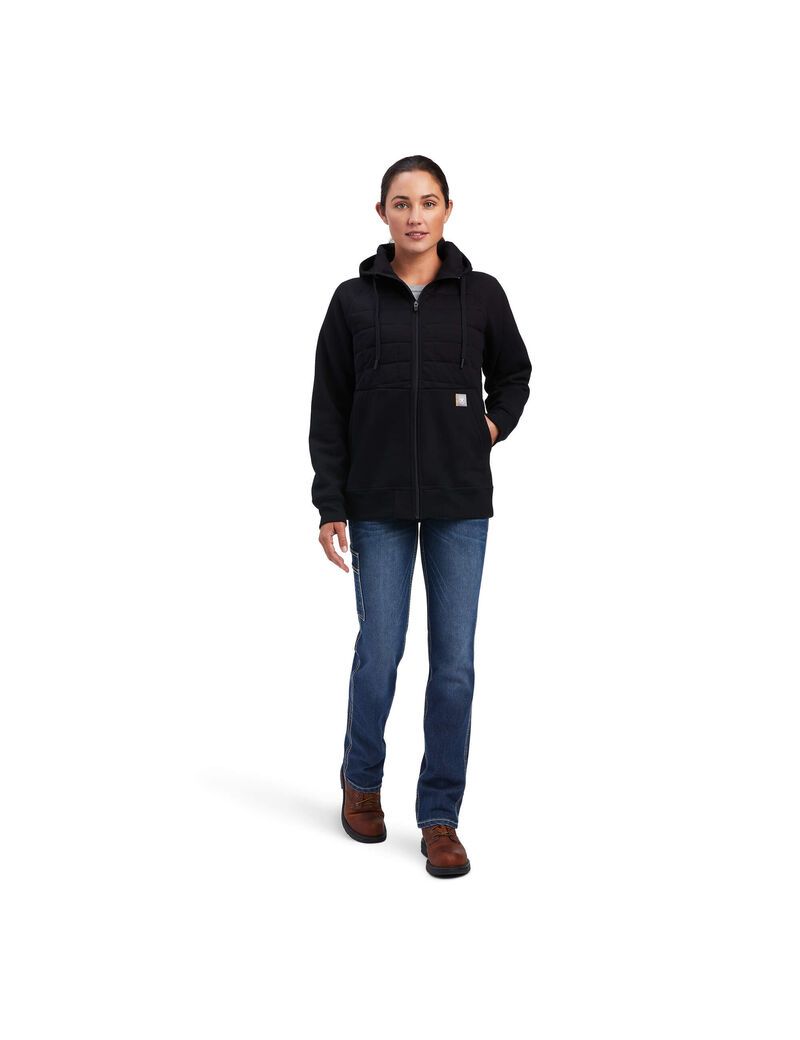 Vêtements De Travail Ariat Rebar Regulator Full Zip Hoodie Noir Femme | PAF-46217803