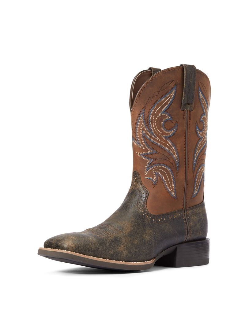 Bottes Western Ariat Sport Knockout Marron Homme | TCA-16370754