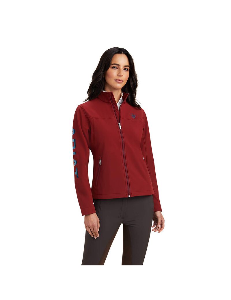 Vestes Ariat New Team Softshell Rouge Foncé Femme | XGX-75713641