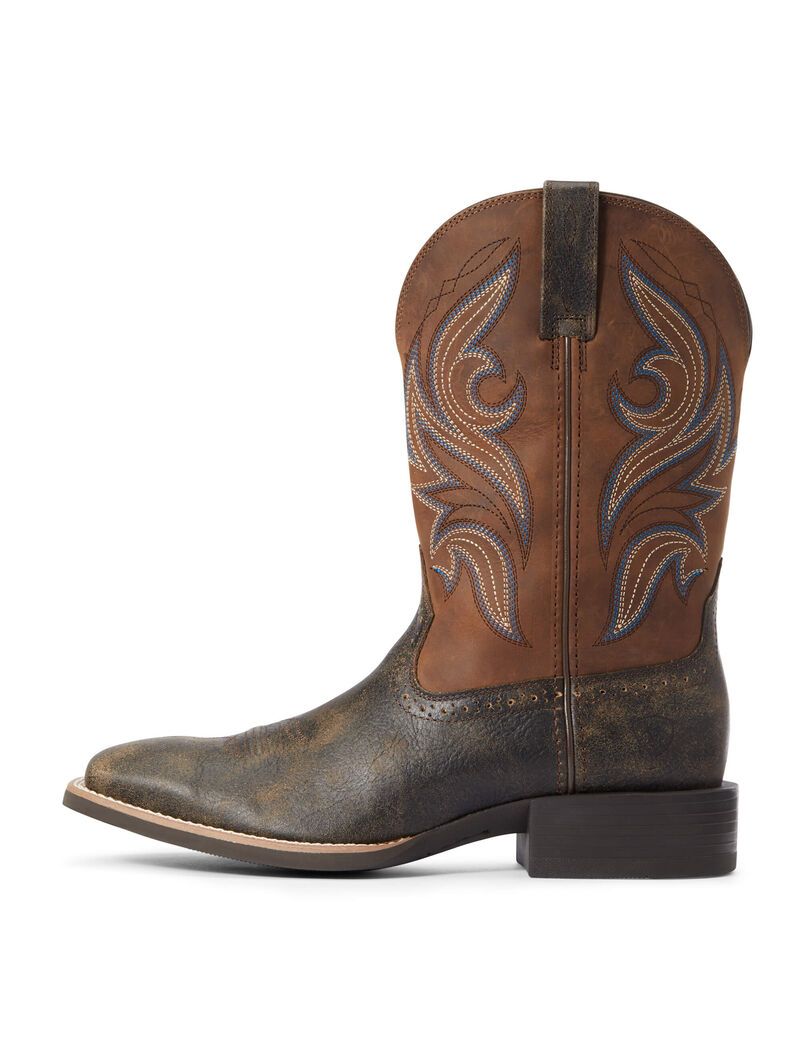 Bottes Western Ariat Sport Knockout Marron Homme | TCA-16370754