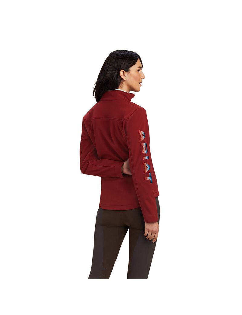 Vestes Ariat New Team Softshell Rouge Foncé Femme | XGX-75713641