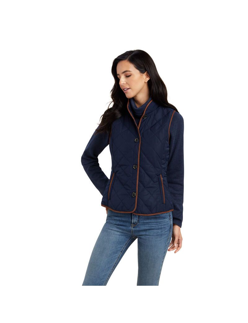 Gilet Ariat Woodside 2.0 Bleu Marine Femme | LZQ-82369000