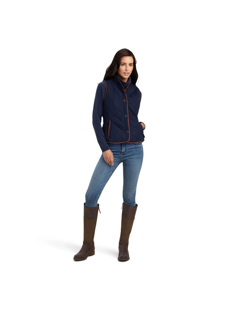 Gilet Ariat Woodside 2.0 Bleu Marine Femme | LZQ-82369000