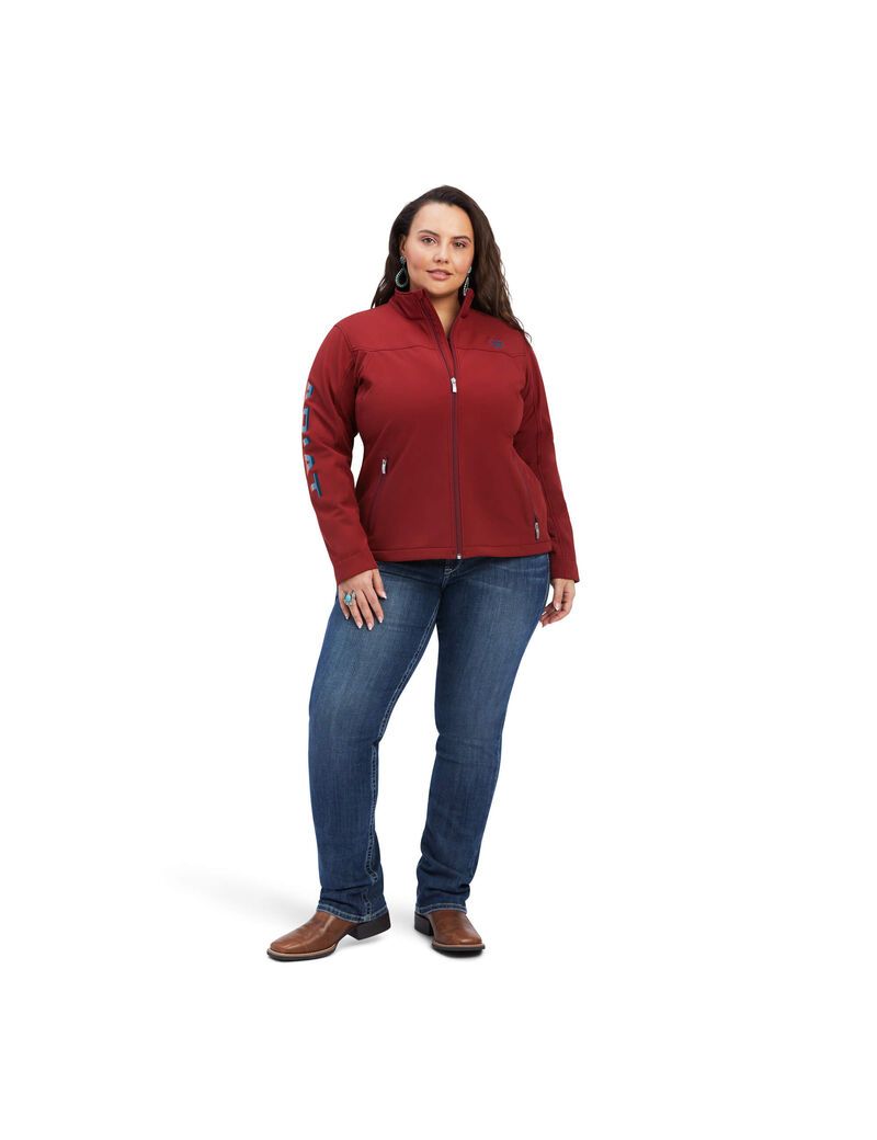 Vestes Ariat New Team Softshell Rouge Foncé Femme | XGX-75713641