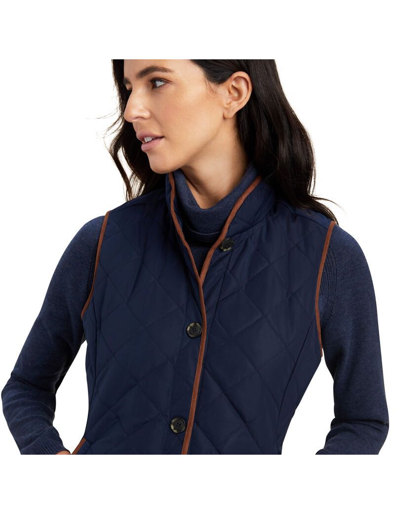 Gilet Ariat Woodside 2.0 Bleu Marine Femme | LZQ-82369000