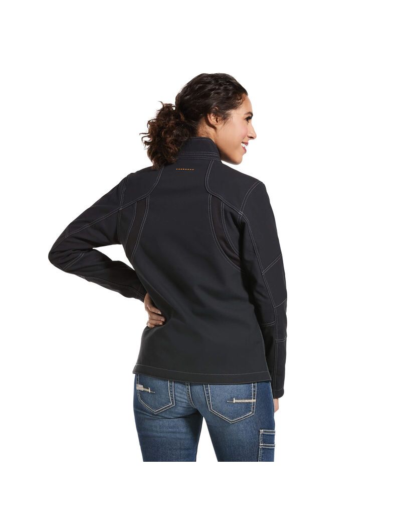 Vestes Ariat Rebar Stretch Tela Softshell Noir Femme | PFS-61412510