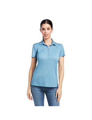 Hauts Ariat Talent Polo Bleu Femme | JXW-44874983