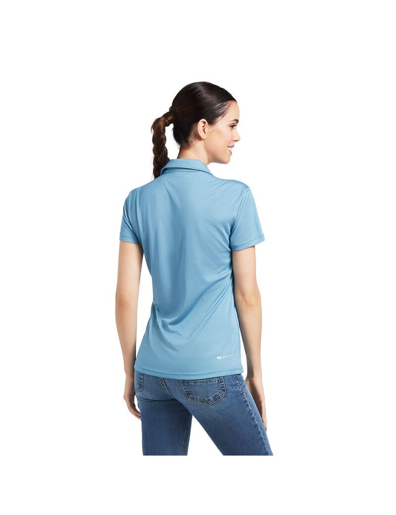 Hauts Ariat Talent Polo Bleu Femme | JXW-44874983