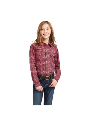 Chemises De Costume Ariat REAL Alma Multicolore Enfant | WIL-76732688