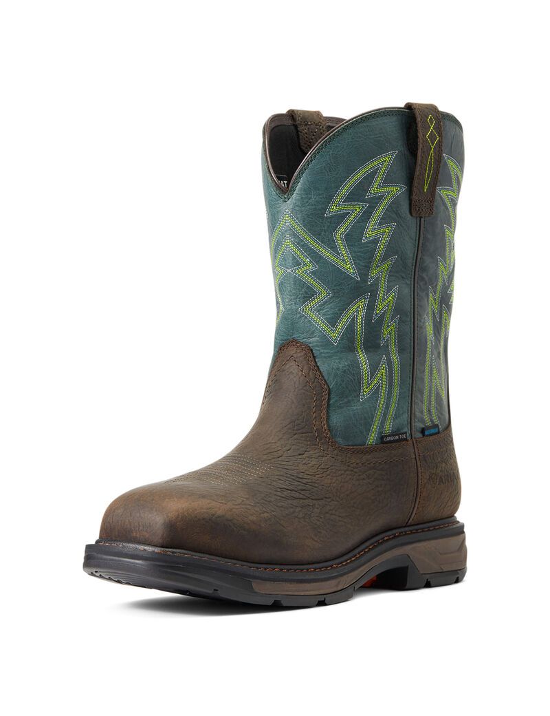 Bottes de Travail Ariat WorkHog XT BOA Imperméables Carbon Embout Marron Homme | ZNG-71521091