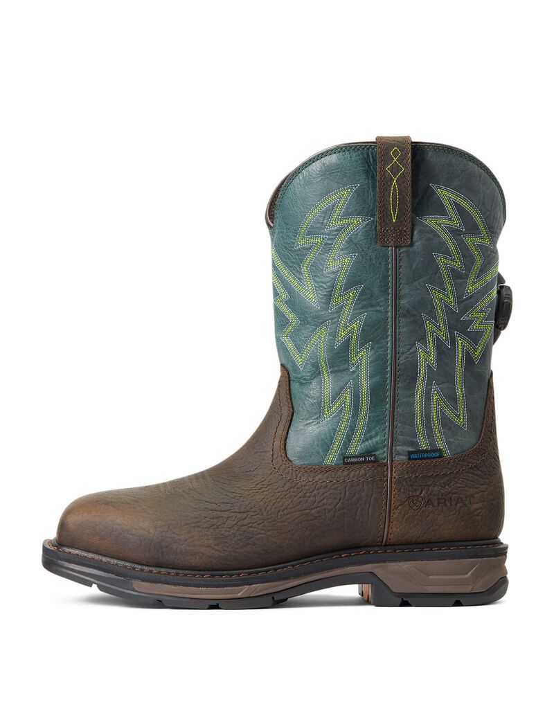 Bottes de Travail Ariat WorkHog XT BOA Imperméables Carbon Embout Marron Homme | ZNG-71521091