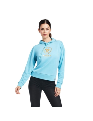 Sweat à Capuche Ariat Just Bleu Femme | JDS-64668948