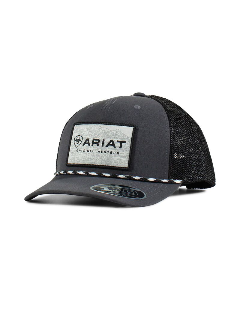 Casquettes Ariat Large logo patch cord Noir Homme | TGM-60455516