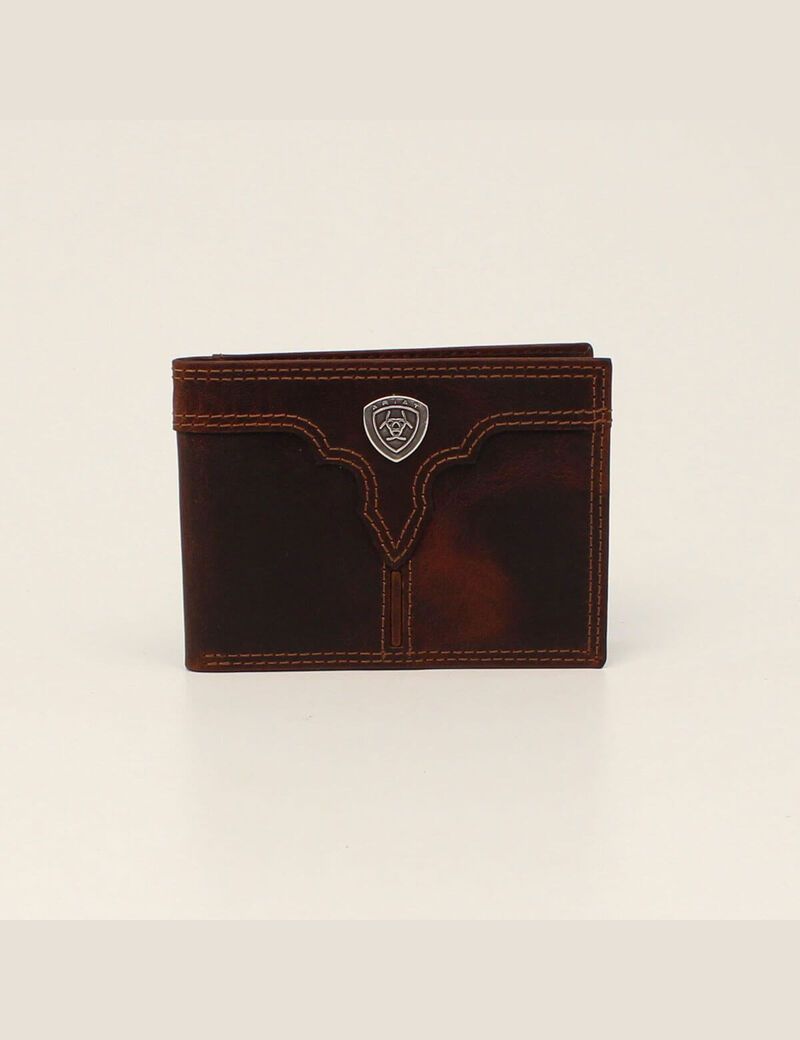 Portefeuilles Ariat Center ridge bifold Marron Homme | UIW-49309073