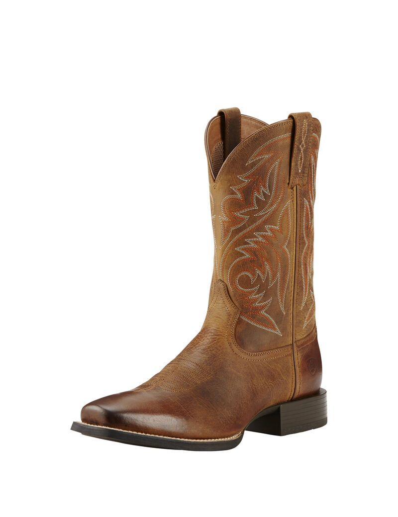 Bottes Western Ariat Sport Herdsman Marron Homme | ELW-91125381