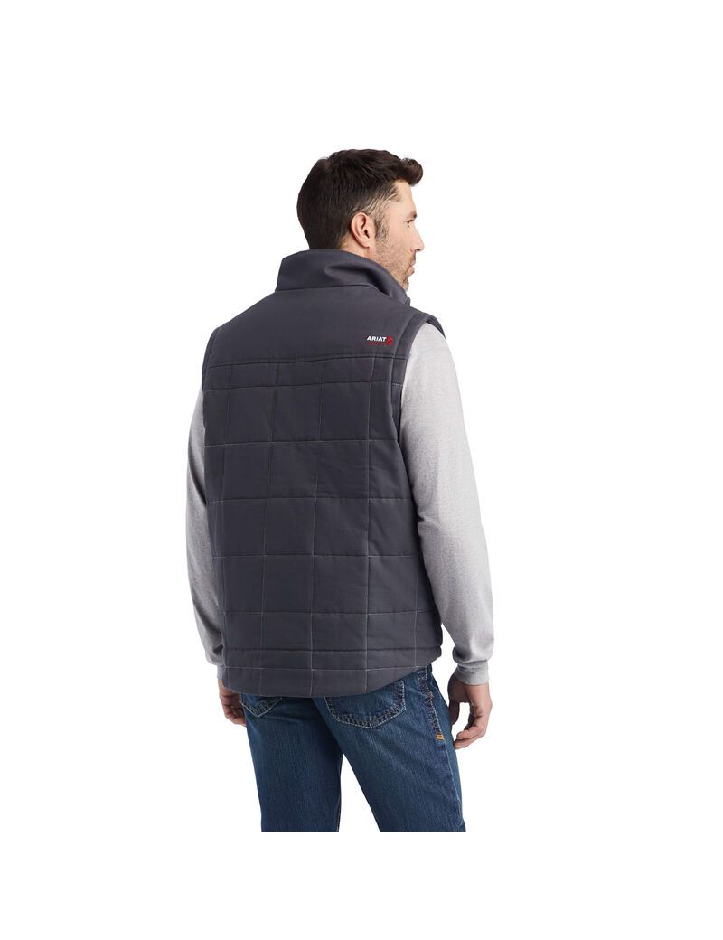 Gilet Ariat FR Crius Insulated Grise Homme | OXR-37816896