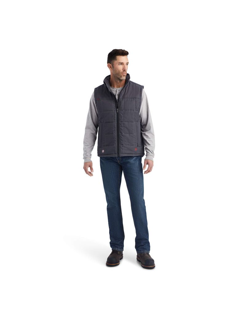 Gilet Ariat FR Crius Insulated Grise Homme | OXR-37816896