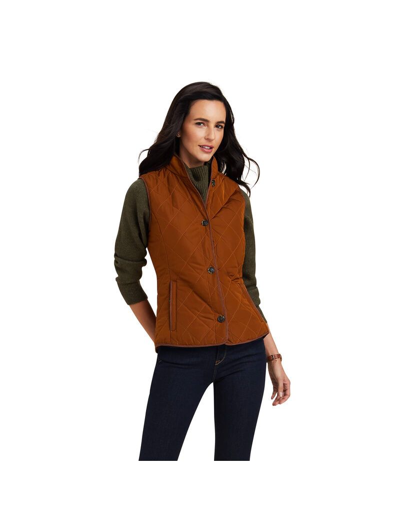 Gilet Ariat Woodside 2.0 Marron Femme | IWX-35113483