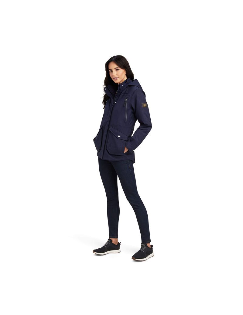 Vestes Ariat Sterling Imperméables Insulated Parka Bleu Marine Femme | FJI-46738209