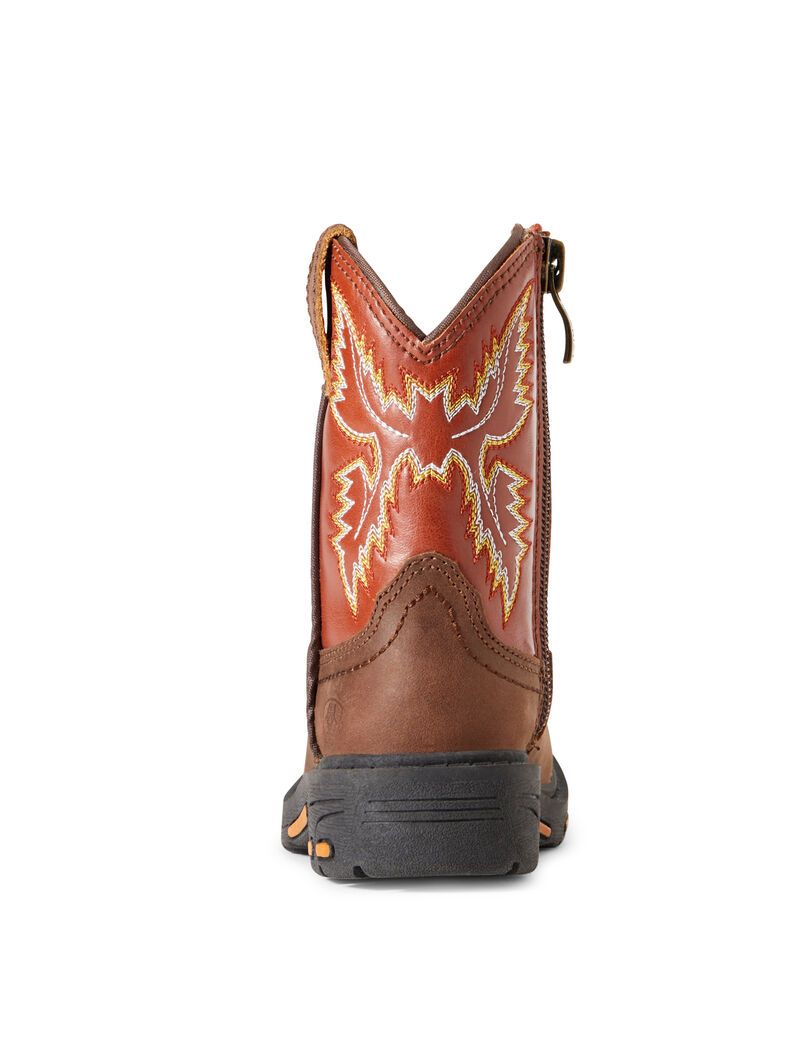 Bottes Western Ariat Stompers Chandler Workhog Marron Enfant | NJZ-76696332