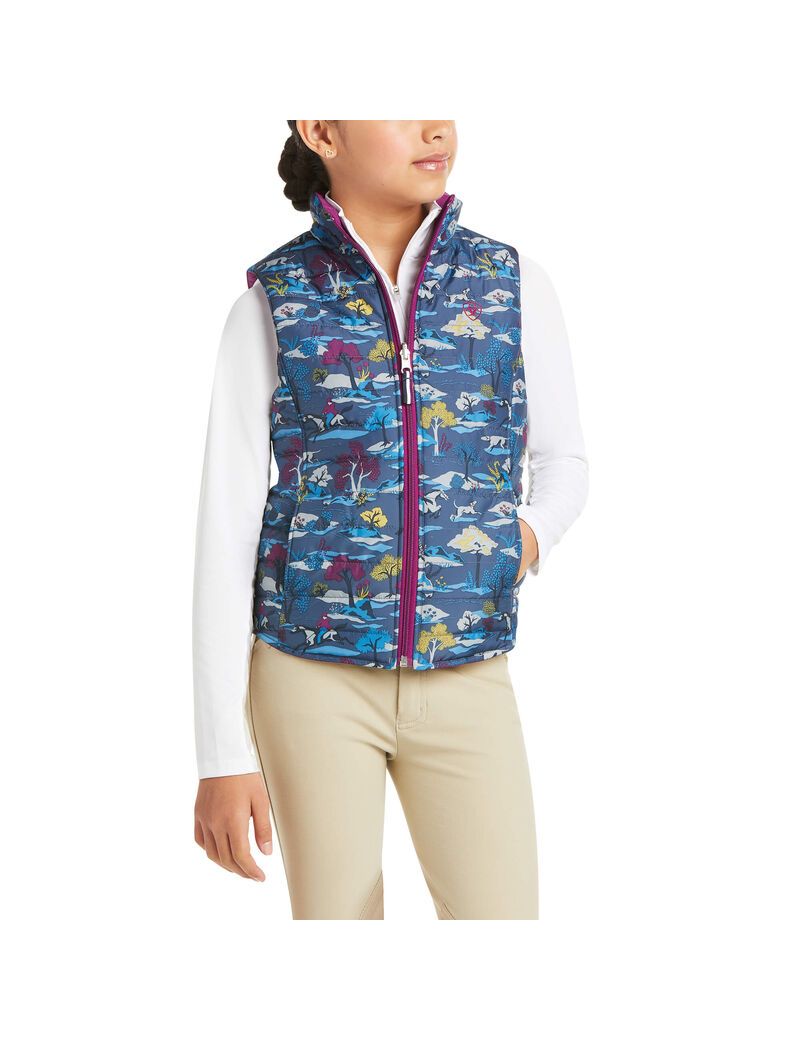 Gilet Ariat Emma Reversible Insulated Multicolore Enfant | MZQ-07301391