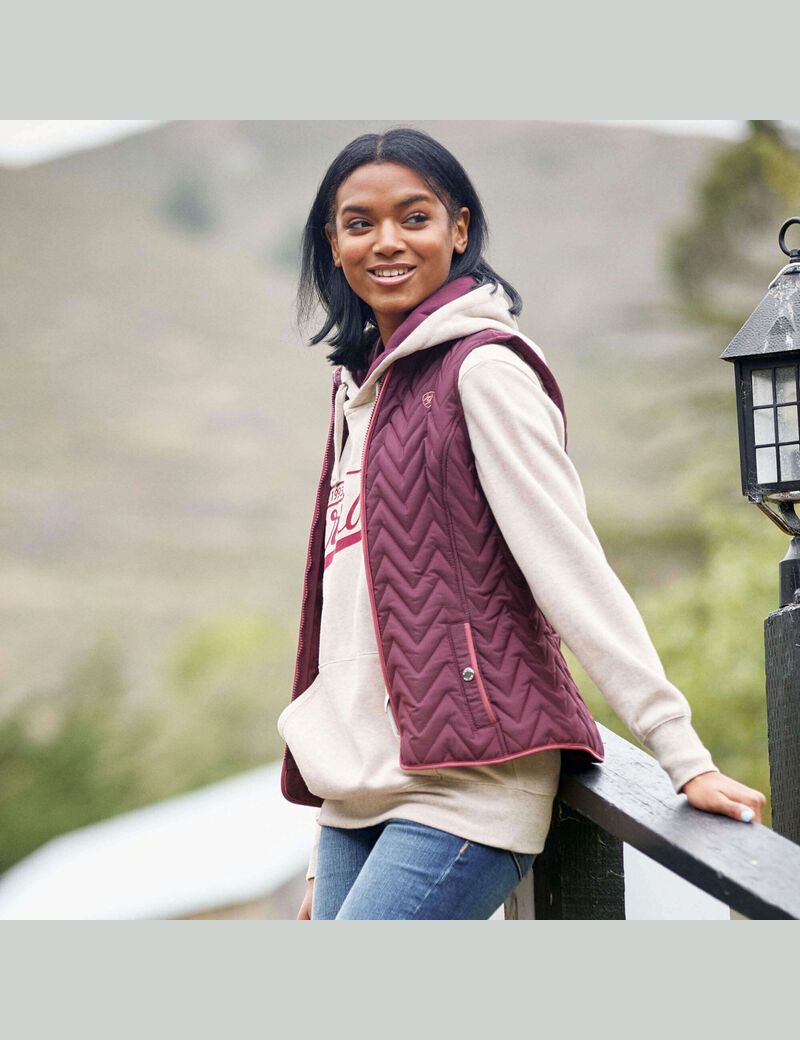 Gilet Ariat Ashley Insulated Bordeaux Femme | VVA-19903650