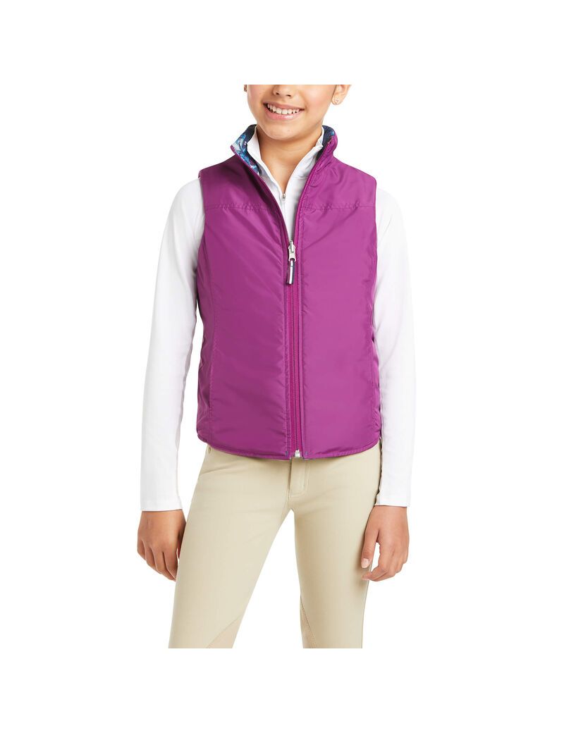 Gilet Ariat Emma Reversible Insulated Multicolore Enfant | MZQ-07301391