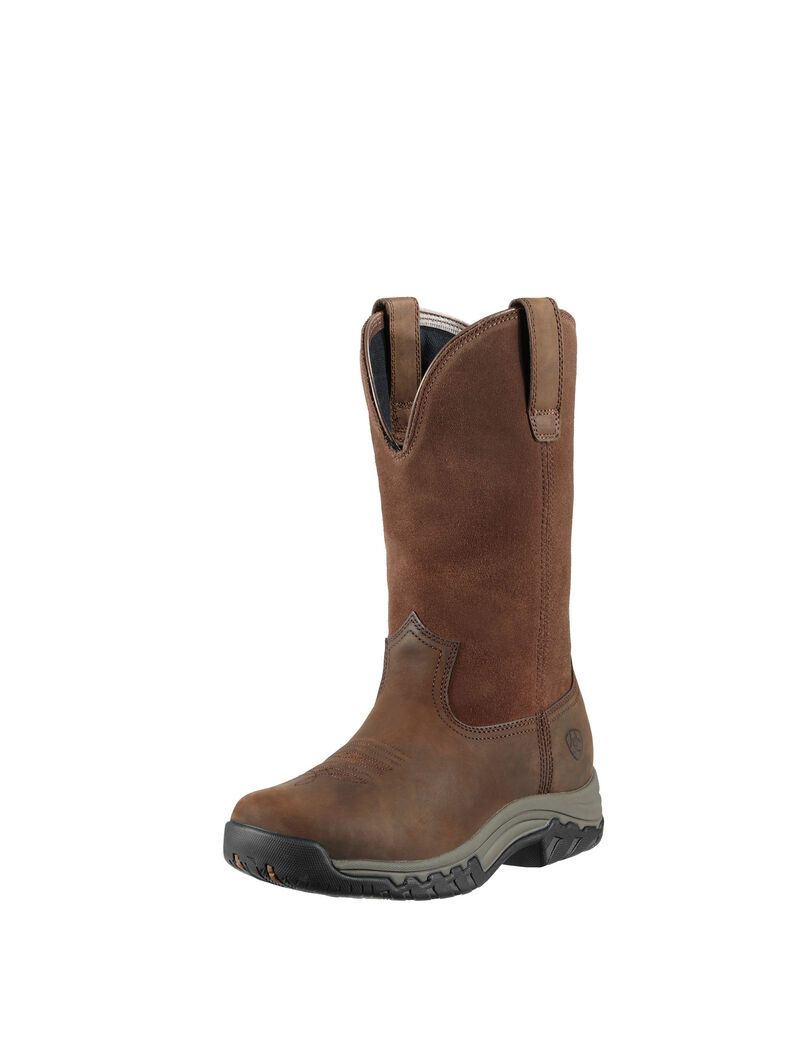 Bottes D'équitation Ariat Terrain Pull On Imperméables Marron Femme | VPD-59855305