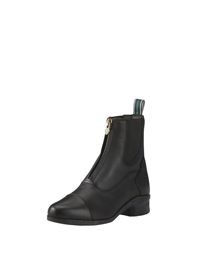 Bottes D'équitation Ariat Heritage IV Zip Imperméables Paddock Noir Femme | DHN-68879975