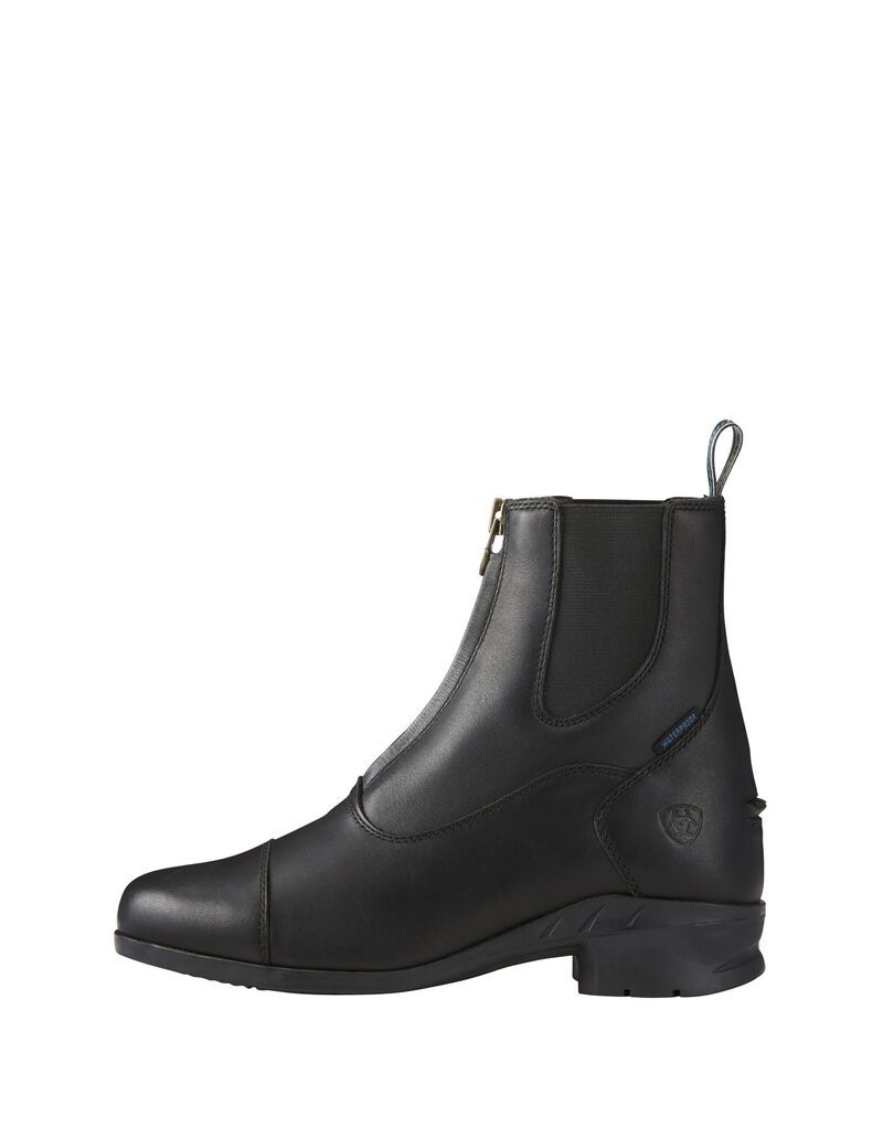 Bottes D'équitation Ariat Heritage IV Zip Imperméables Paddock Noir Femme | DHN-68879975