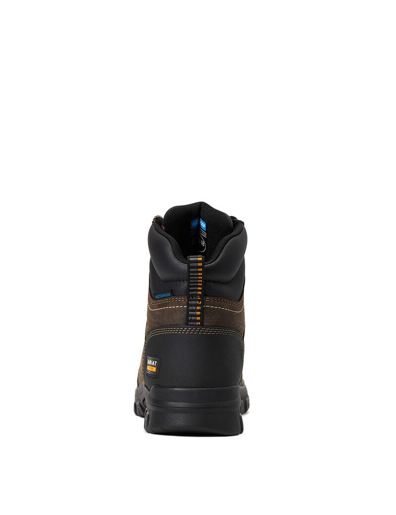 Bottes de Travail Ariat Treadfast 6' Imperméables Marron Foncé Femme | RCN-19111799