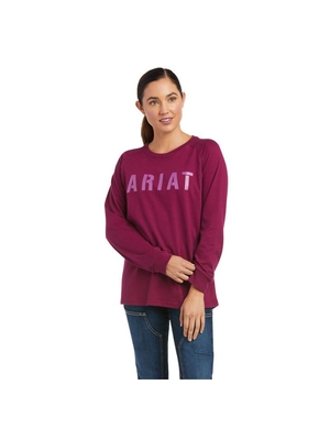 Vêtements De Travail Ariat Rebar CottonStrong Block T Shirts Violette Femme | IMP-94802848