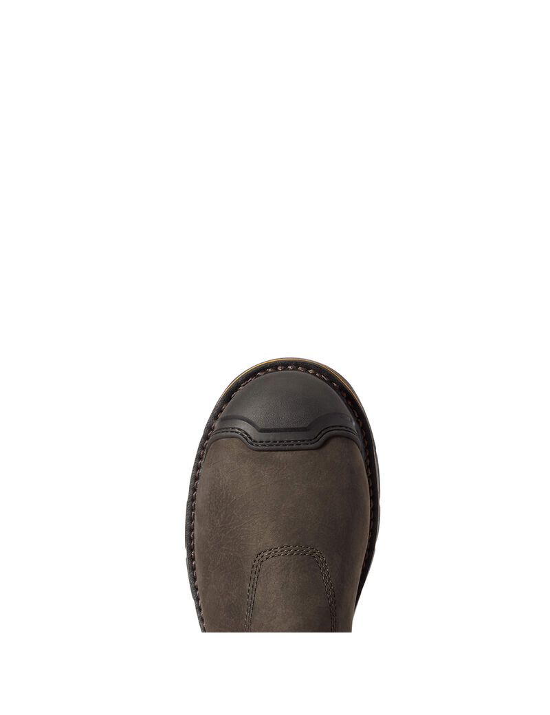 Bottes Imperméables Ariat Stump Jumper Pull-On Composite Embout Travail Cafe Homme | NWS-64619499