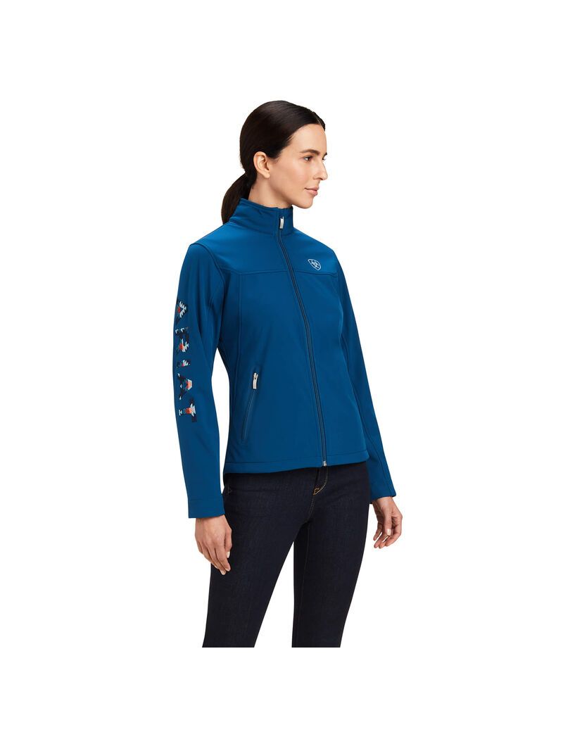 Vestes Ariat New Team Softshell Bleu Femme | ZXW-47726430