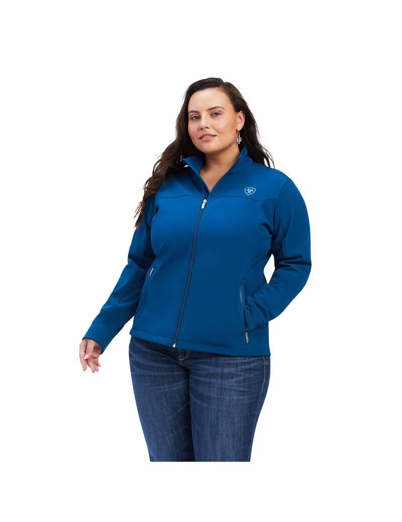 Vestes Ariat New Team Softshell Bleu Femme | ZXW-47726430