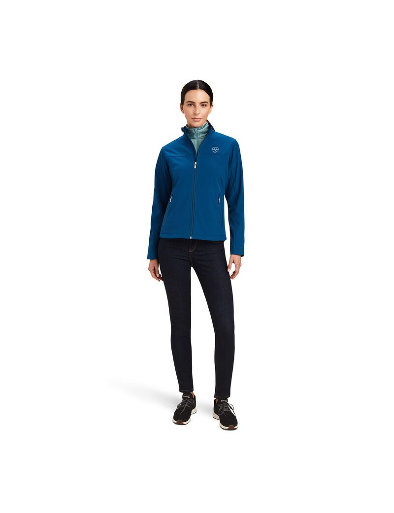 Vestes Ariat New Team Softshell Bleu Femme | ZXW-47726430