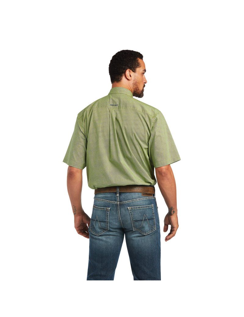 Chemises De Costume Ariat Branson Stretch Classiche Fit Vert Homme | GYN-01976812