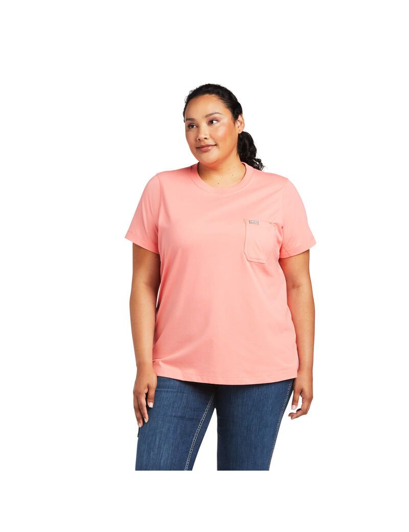 Vêtements De Travail Ariat Rebar Workman Phrase T Shirts Multicolore Femme | JSR-70913151