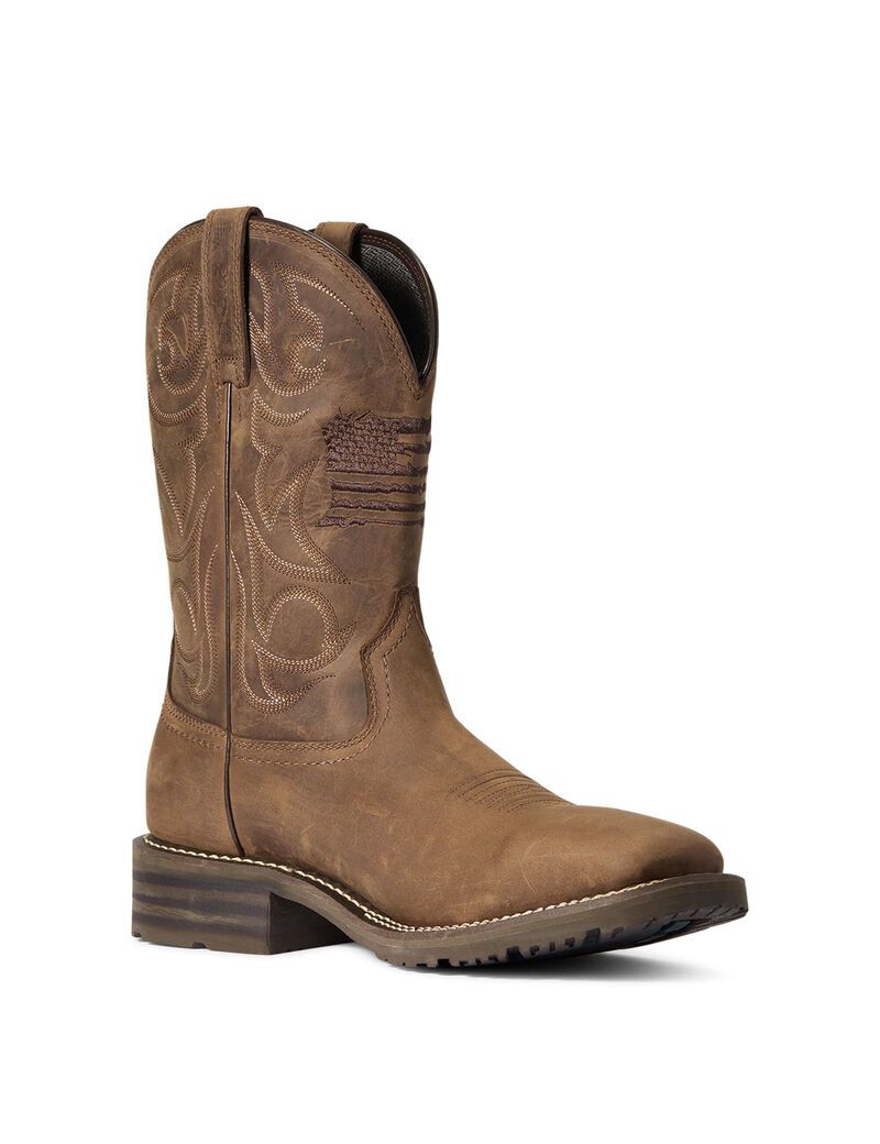 Bottes Imperméables Ariat Hybride Patriot Western Marron Homme | RBQ-28981092