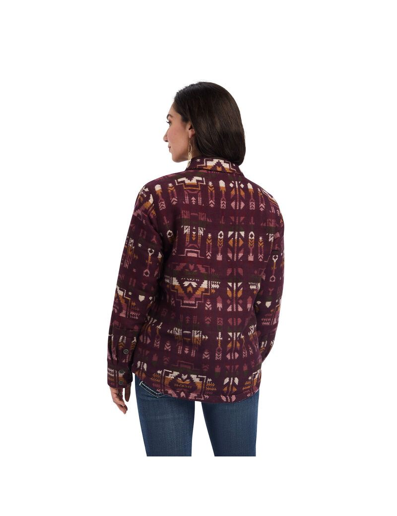 Vestes Ariat Shacket Shirt Multicolore Femme | OMR-37091148